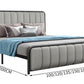 Metal Wrought Iron Leather Bed and Frame