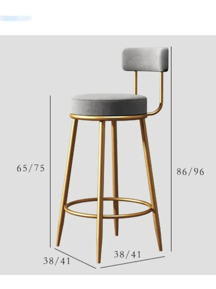 Warm Bar Stool High Chair for Kitchen Dining Island