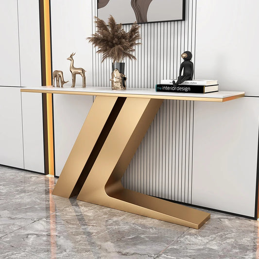 Art Metal Console Table for Living Room or Office