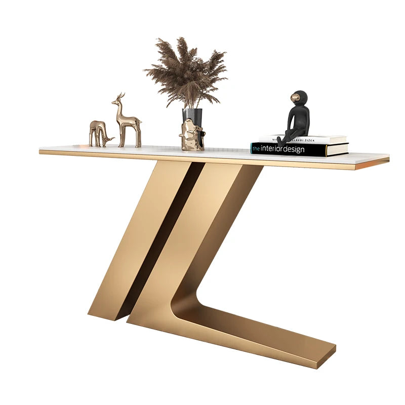 Art Metal Console Table for Living Room or Office