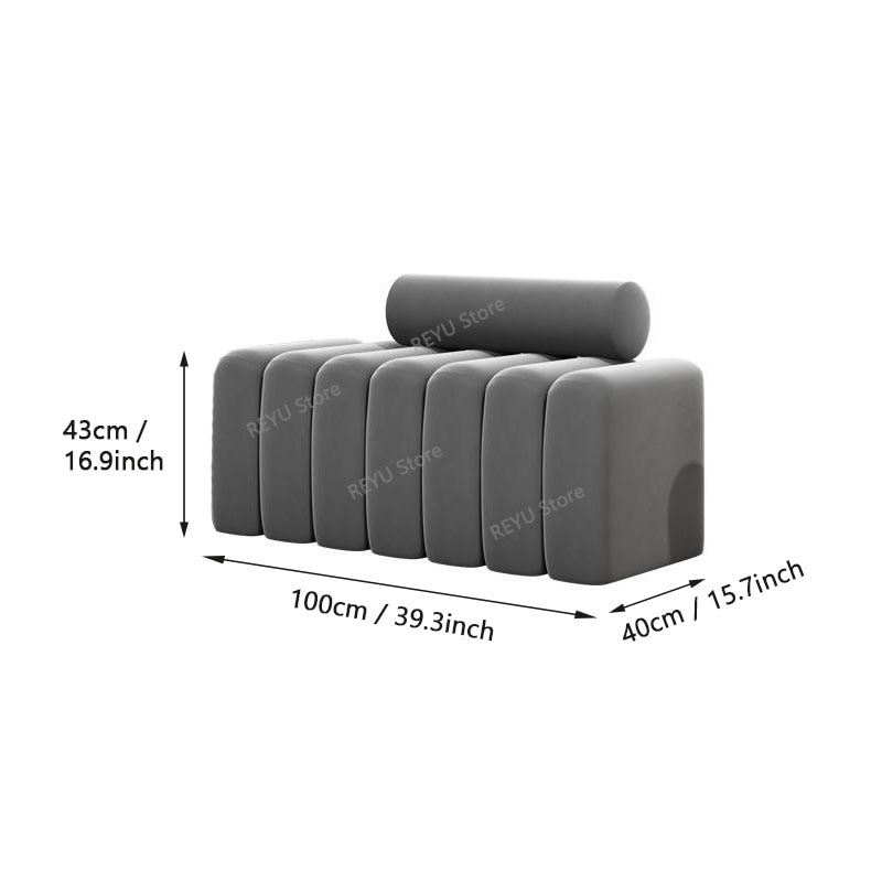 Creative Velvet Sofa Stool Long Bench