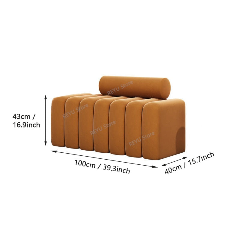 Creative Velvet Sofa Stool Long Bench