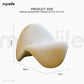 White Nordic Leisure Lazy Sand Color Reclining Chair