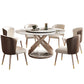 Nordic Metal Base Round Dining Table