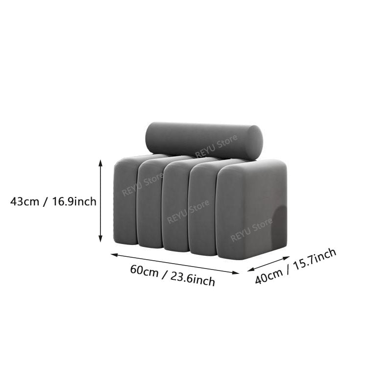 Creative Velvet Sofa Stool Long Bench