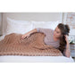 Wool Yarn Knitted Throw Blanket