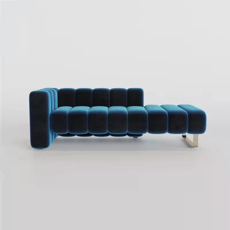 Bed Sofa Modern Pillows Wood Legs Loveseat